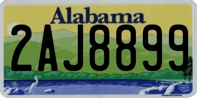 AL license plate 2AJ8899