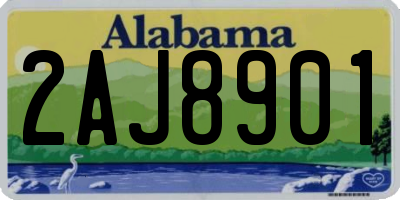 AL license plate 2AJ8901