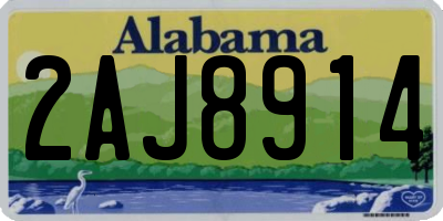 AL license plate 2AJ8914