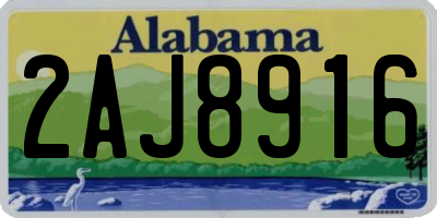 AL license plate 2AJ8916