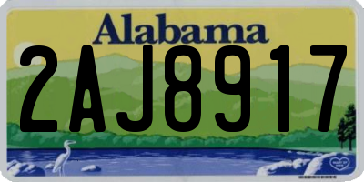AL license plate 2AJ8917