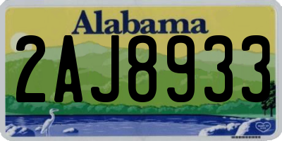 AL license plate 2AJ8933
