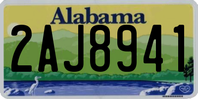 AL license plate 2AJ8941
