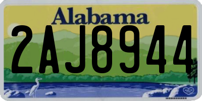 AL license plate 2AJ8944
