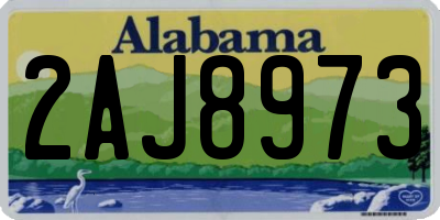AL license plate 2AJ8973