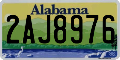 AL license plate 2AJ8976