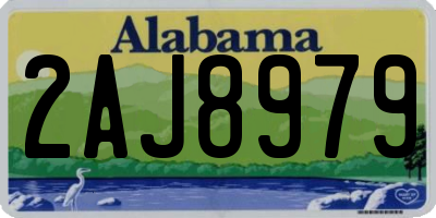 AL license plate 2AJ8979