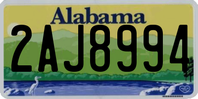 AL license plate 2AJ8994