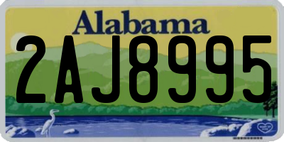 AL license plate 2AJ8995