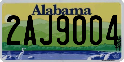 AL license plate 2AJ9004