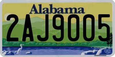 AL license plate 2AJ9005