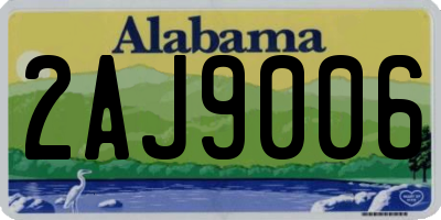 AL license plate 2AJ9006