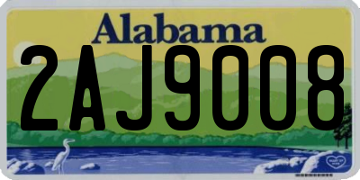AL license plate 2AJ9008