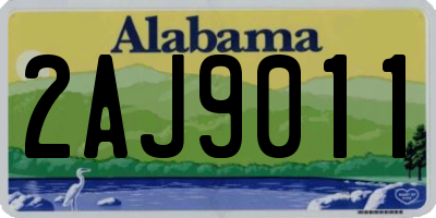 AL license plate 2AJ9011