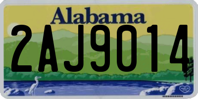 AL license plate 2AJ9014
