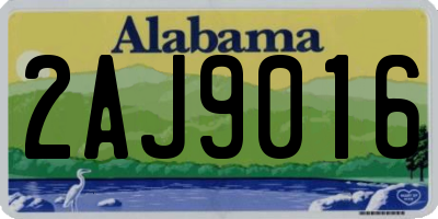 AL license plate 2AJ9016