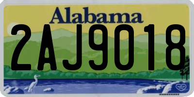 AL license plate 2AJ9018
