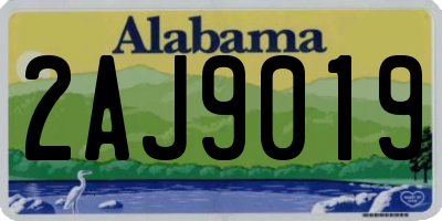 AL license plate 2AJ9019