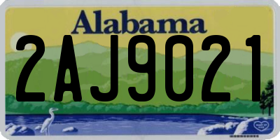 AL license plate 2AJ9021