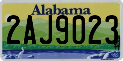 AL license plate 2AJ9023