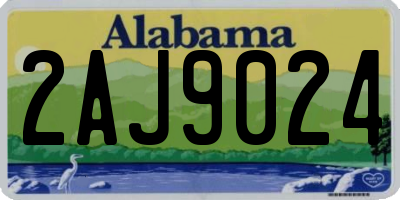 AL license plate 2AJ9024