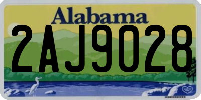 AL license plate 2AJ9028