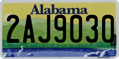 AL license plate 2AJ9030