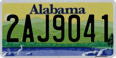 AL license plate 2AJ9041