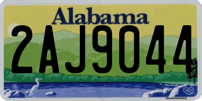 AL license plate 2AJ9044