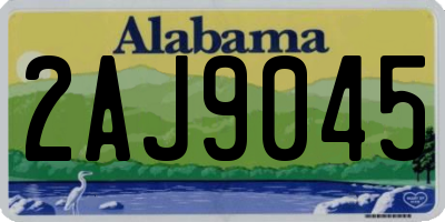 AL license plate 2AJ9045