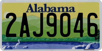 AL license plate 2AJ9046