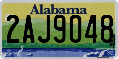 AL license plate 2AJ9048