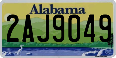 AL license plate 2AJ9049