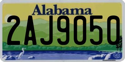 AL license plate 2AJ9050