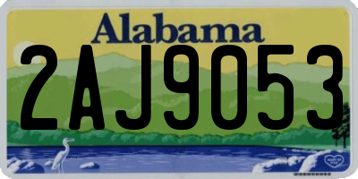 AL license plate 2AJ9053