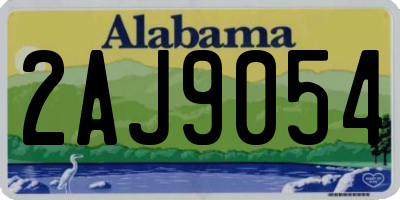 AL license plate 2AJ9054