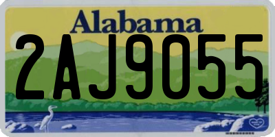 AL license plate 2AJ9055