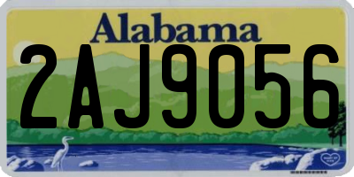 AL license plate 2AJ9056