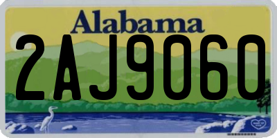 AL license plate 2AJ9060