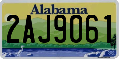 AL license plate 2AJ9061
