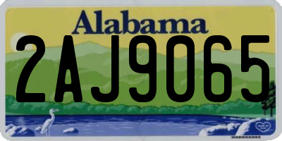 AL license plate 2AJ9065