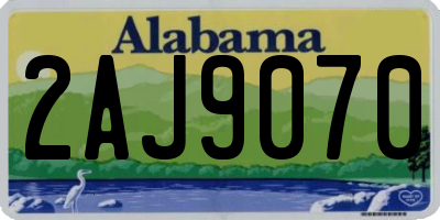 AL license plate 2AJ9070