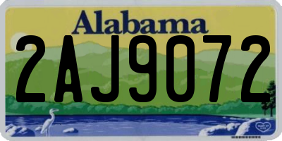 AL license plate 2AJ9072