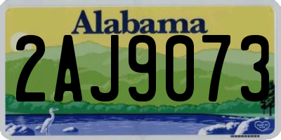 AL license plate 2AJ9073