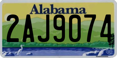 AL license plate 2AJ9074