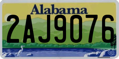 AL license plate 2AJ9076