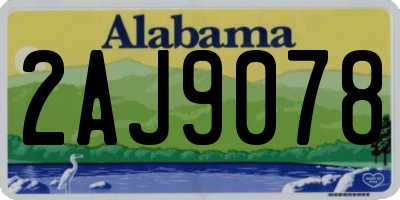 AL license plate 2AJ9078
