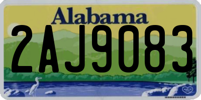 AL license plate 2AJ9083