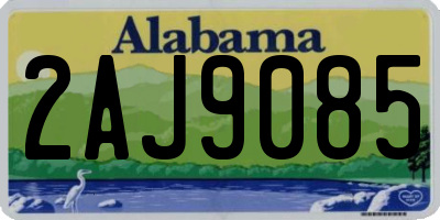 AL license plate 2AJ9085