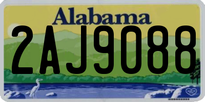 AL license plate 2AJ9088